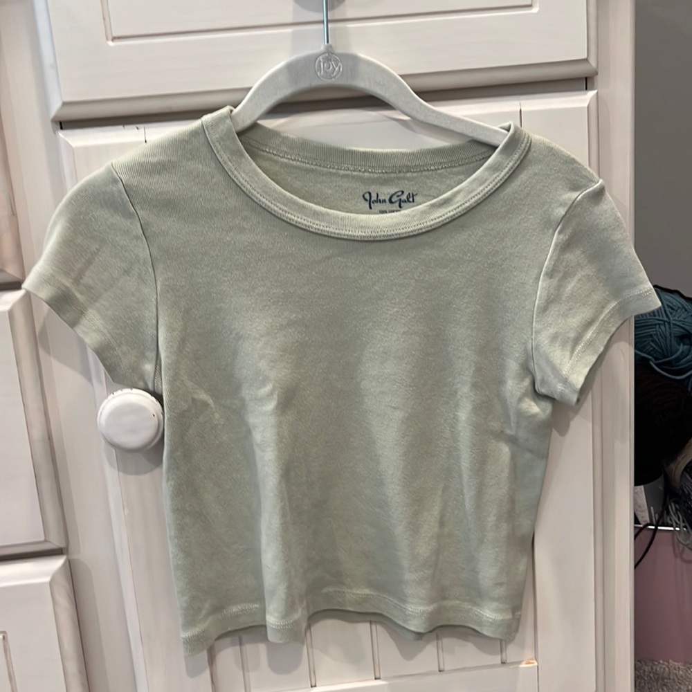 Brandy Melville Green Baby Tee